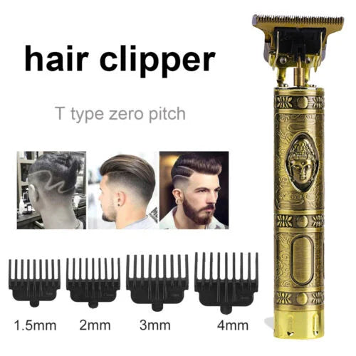 Electric Hair Cutting Machine Rechargeable New Hair Clipper Man Shaver Trimmer for Men Barber Professional Beard Trimmer Gold Buddha