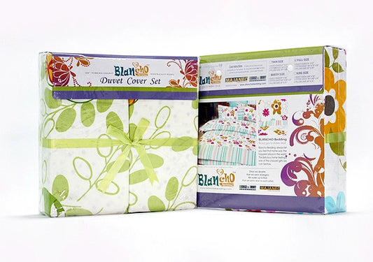 Blancho Bedding Dandelion Dream100% Cotton 3PC Mini Duvet Cover Set (Queen Size)